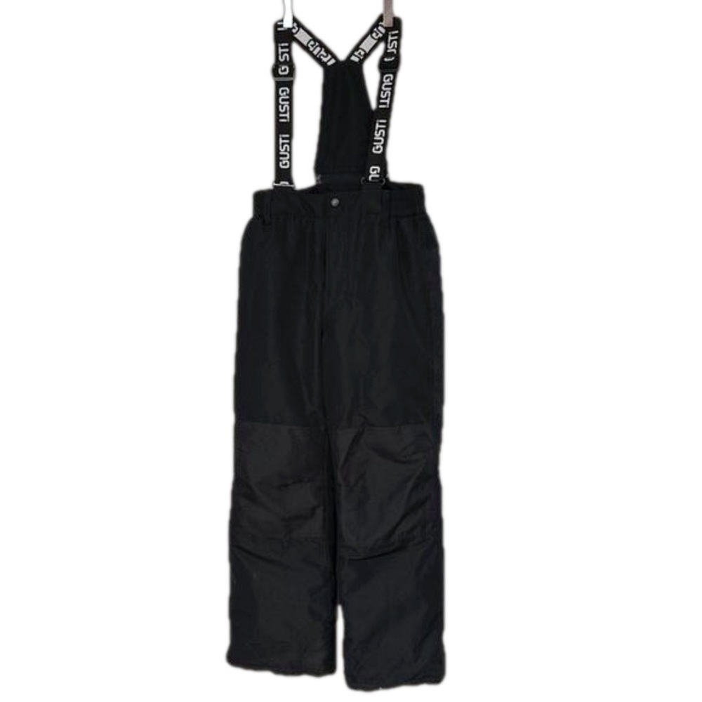 Gusti Unisex Boy Girl Black Insulated Snow Winter Pants Size 12 Years Warm Cozy